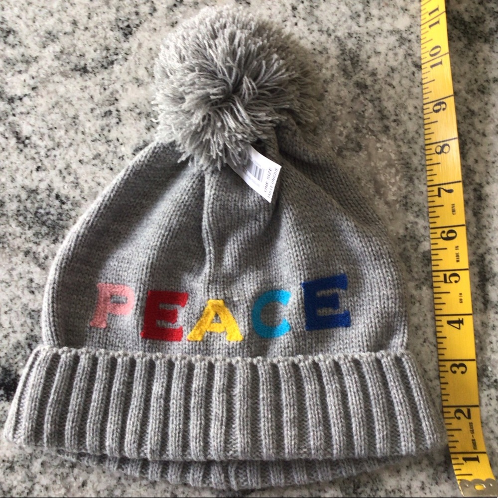 ❤️ GAP grey winter hat w pompom - Picture 5 of 6
